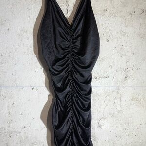 Jade Elegant Black Backless Dress
